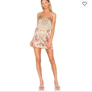 NBD satin mini floral Xs